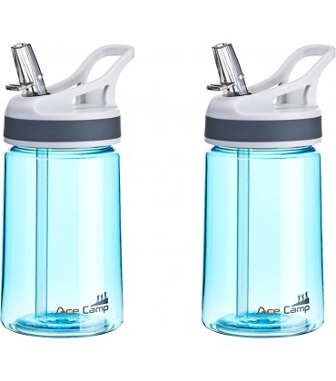 AceCamp TRITAN Trinkflasche | Wasserflasche auslaufsicher BPA-Frei | Sportflasche Trinkhalm 350ml 550ml 750ml Deckel - B07F79F8FF