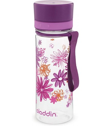Aladdin Aveo Trinkflasche Tritan Purple Graphics 0.35L - B06XRFJCNV