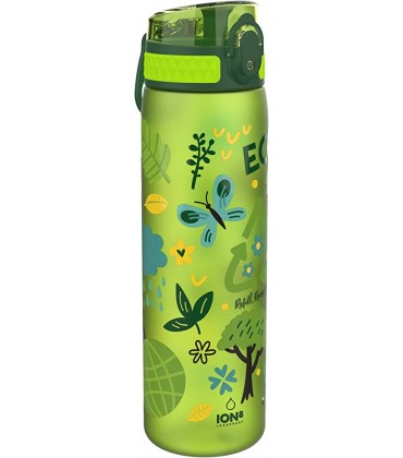 Ion8 Auslaufsichere Schlanke Trinkflasche BPA-frei 500ml Ökologie i8500FPGECO - B07MTXMRX1