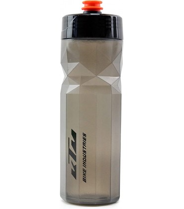 KTM Fahrrad Flasche grau Trinkflasche 'Bottle Team 700' 700ml in mit schwarzem Logo auslaufsicher BPA-frei - B0875FR7HX