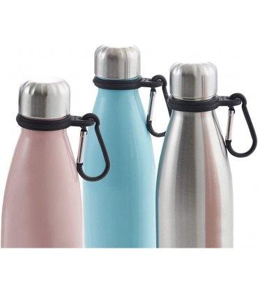 iPobie 4 Stück Schlüsselanhänger Flaschenhalter Silikon Wasserflaschen Schnalle mit Karabiner für Camping Wandern - B086BNBJGK