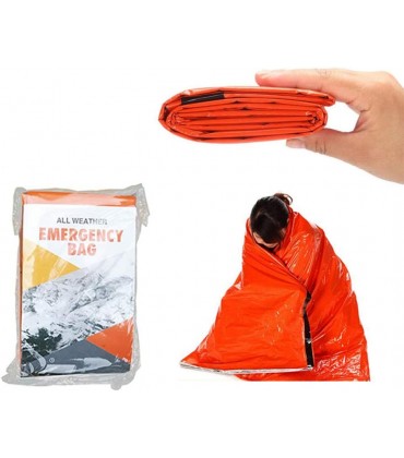 Asuthink Rettungsdecken notfallschlafsack Notfall-Zelt biwaksack Survival Schlafsack Rettungszelt für Camping im Freien und Wandern - BEAIT8EA
