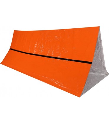 Aviviva Rettungsdecke Zelt; Rettungsdecke wasserdichte Thermodecke für den Außenbereich Notfall-Rettungsunterkunft Faltbares militärisches Überlebenszelt - BYCCSQHH