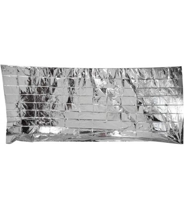 CUTULAMO Rettungsdecke 245 x 145 cm faltbares Notfallzelt reflektierende Oberfläche wasserdicht Winddicht für Suche und Rettung Camping Wandern oder Notfall - BKQIZ2K7