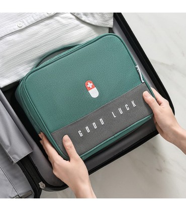 Dihope Erste Hilfe Set Erste-Hilfe-Koffer Kompakt First Aid Kit Bag Notfalltasche Medizinisch Tasche Klein Wasserdicht Tragbar für Haus Auto Camping Jagd Reisen Natur und Sport - BEAUR33B
