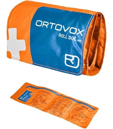 ORTOVOX Unisex – Erwachsene Roll Doc Mid Erste-Hilfe-Set Shocking Orange 15 x 7.5 x 6.5 cm - BWBEX7D7