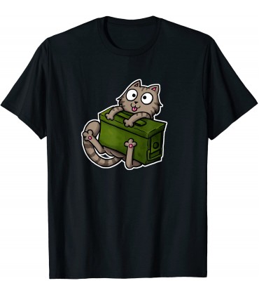 Caching Cats Outdoor Geocaching Katze T-Shirt - B08CLY529Z