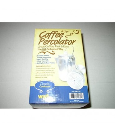 Kaffeekanne aus Aluminium für 9 Tassen Perkolator Camping-Perc - B000NM2U58