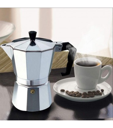 Lixada kaffeemaschine 50 150 300 450 600ML Aluminium Percolator Kaffeekocher zum Zuhause Büro Camping - B07PDRPPHR