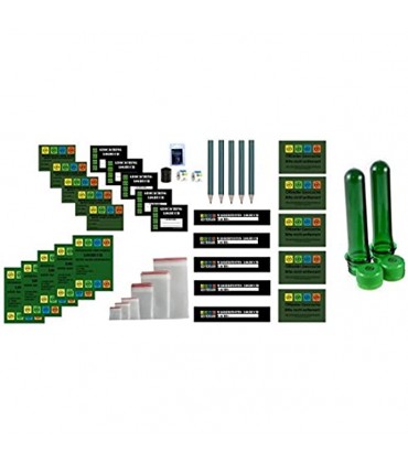 41 Teile Regular Refill Set Logbücher und Aufkleber Wartungsset Maintenance Kit Geocaching Petling Logbücher Filmdosen Micro Nano Cache Container Cache versteck, - B01E1ECVIO