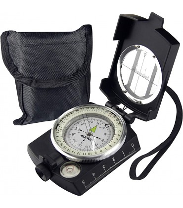 AOFAR Militärkompass AF-4580 Lensatic-Visiernavigation wasserdicht und rüttelfest für Camping Wandern Jagen Rucksackreisen - B088BFJH5K