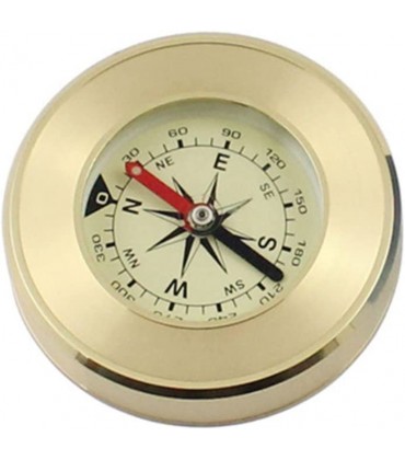 HNYM-Mini Kompass Retro tragbar aus Metall für Wandern Reise Camping Survival Navigation goldfarben - B0748HZYSZ