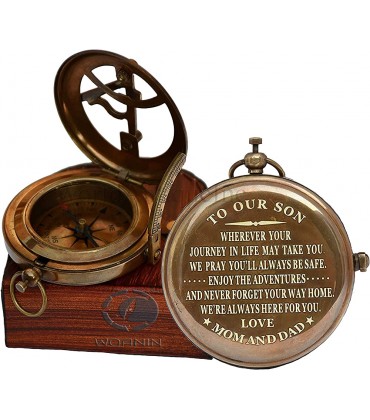 Personalized Kompass Geschenk für Ehemann Sohn zu meinem Mann zu meinem Verlobten Vater Freund für personalisierten Kompass - B08WKK28HF