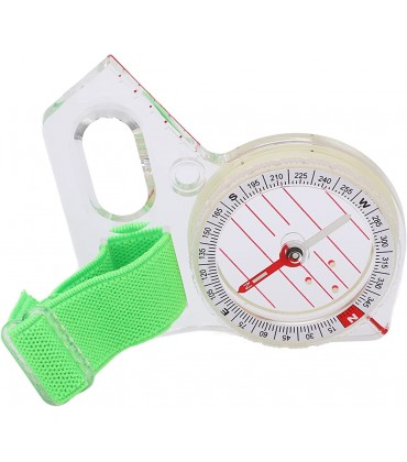 SWOQ Daumen-Orientierungslauf-Kompass Acryl-Kompass mit schneller Neddle-Einstellung und leuchtendem Display zum Überleben beim Orientierungslauf - B09PQBG29C