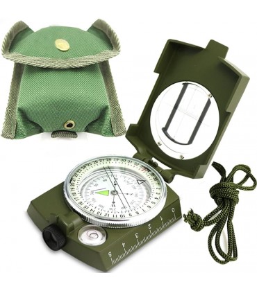 ydfagak Kompass kompass wandern Wasserdicht Wandern Militär Navigation Kompass mit Fluoreszierendem Design Perfekt für Camping Wandern und andere Outdoor-Aktivitäten - B07JHRQNVH