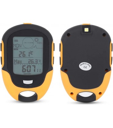 Alomejor Digitales Multifunktions-LCD-Kompass-Höhenmesser-Barometer-Thermometer für Bootsfahrten - B08ZD6RKC4