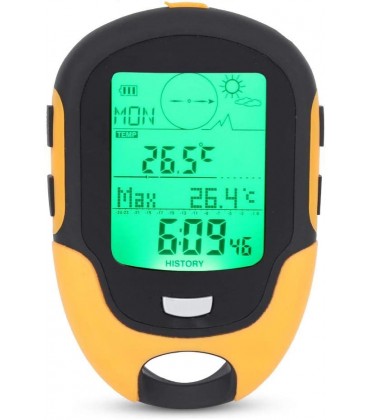 Gancon Multifunktionsauto Höhenmesser Barometer Thermometer Hygrometer Kompass - B08NP4JJSP