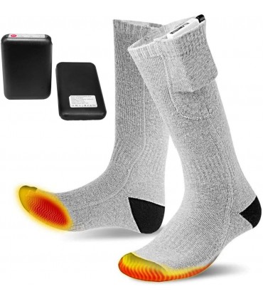 Batteriebeheizte Socken für Männer und Frauen wiederaufladbare elektrische Heizsocken Fußwärmer für den Winter im Freien Sport Skifahren Jagd - B0B41Z3T9G