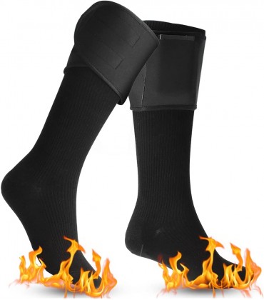 Beheizte Socken Damen Herren Weihnachtsstrümpfe Geschenk wiederaufladbare elektrische Socken mit 3 Heizstufen waschbarer Fußwärmer Unisex geeignet für Outdoor-Radfahren - B0B41ZQKMY