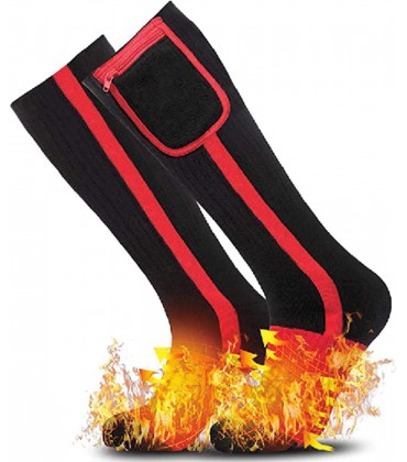 Beheizte Socken wiederaufladbare elektrische Heizsocken für Männer und Frauen Fußwärmer für Weihnachten Reiten Camping Wandern Angeln Skifahren im kalten Winter Thermosocken Fußwärmer - B0B421VXXS