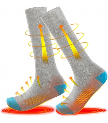 OPALLEY Beheizte Socken Herren Damen Beheizbare Socken mit 4000mAh Wiederaufladbare Batterie Elektrische Warme Socken Fußwärmer - B09M7BXX1B