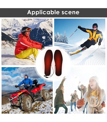 Ranana Heizsohle USB beheizbare Sohlen Fußwärmer für Winter Camping Größe 35-44 Code - B09GB18M5W