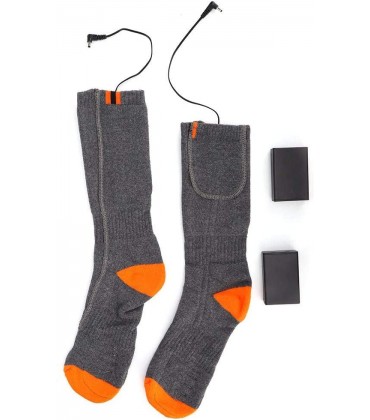 ViaGasaFamido Beheizte Socken Winter USB Elektrische Heizsocke für Männer Frauen waschbar Fußwärmer Thermische Heizstrümpfe für Sport Outdoor Camping Wandern - B08KY2F7VC