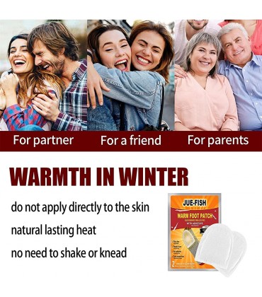 WanQ Fußwärmer-Aufkleber Dauerhafte Wärmepackung Halten Sie die Körperhaut zurück - B09RK4K54K