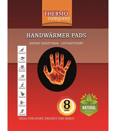 THERMO company 40 Paar Handwärmer Pads | Wärmepads Hände | Hand-Wärmekissen | Taschenwärmer extra warm | Bis zu 8 Stunden Wärme - B09JMXTHV5