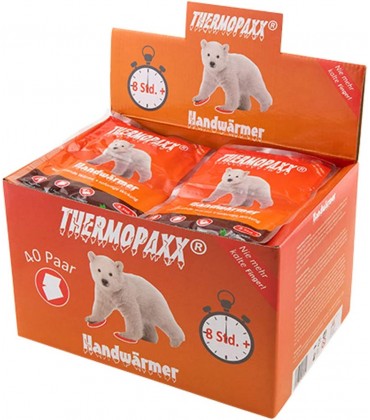 THERMOPAXX-Handwärmer Vorteilsbox mit 40 Paar Taschenwärmer für 8h warme Hände 100% natürliche Wärme sofort einsatzbereit und handlich für unterwegs - B07YG7VDNK