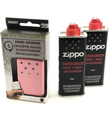 Zippo Handwärmer Lady Premium Set Taschenwärmer Pink klein 6 Stunden Laufzeit + 2 x Benzin - B07L1Y9B7H