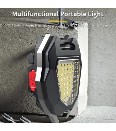 HONGFU 5 Pcs LED-Blitzlicht Wiederaufladbare helle LED-Taschenlampen Blitzlichter mit schnell aufladbarem Typ-C-Multifunktionswerkzeug für den Außenbereich zum Klettern und Angeln - B0B656V2QW