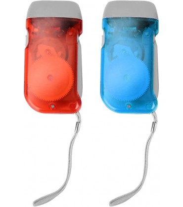 TAKE FANS Mini-LED-Taschenlampe mit Handkurbel für den Außenbereich Notfall-Taschenlampe Überlebens-Taschenlampe rot blau - B093D8KDZ6