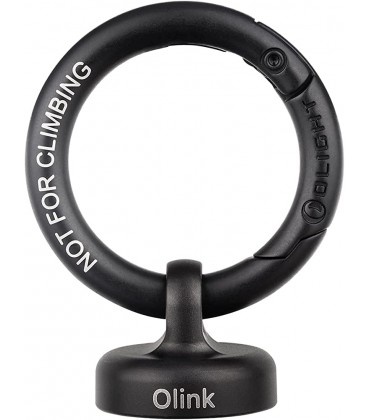 OLIGHT OLINK Tragbarer Magnetischer Ring Karabinerring aus Edelstahl kompatibel kleine Taschenlampen Obulb-Serie Schwarz - B09G326B8P