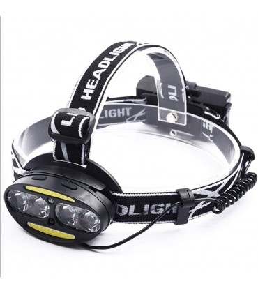 Scheinwerfer Außenbeleuchtung LED-Blendungs-Ladescheinwerfersensor Kopfmontierte Außenscheinwerfer Nachtfischen Praktische Scheinwerfer Stirnlampe Zubehör - B07WDTR7VW