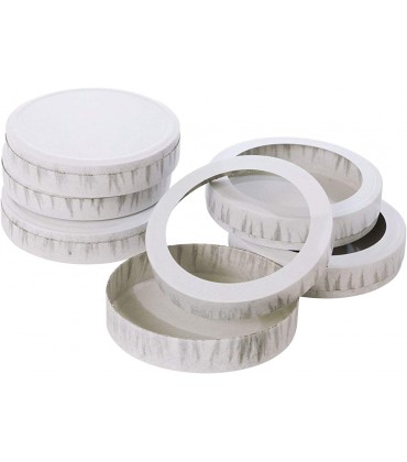 folia 985 Käseschachteln klein weiß Durchmesser ca. 11 cm 10 Paar ideal zum Basteln individuell gestalteter Laternen und Lampions - B018I1UQRO