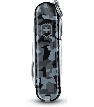 Victorinox Taschenmesser klein Classic SD 58 mm Navy Camouflage 7 Funktionen Klinge Nagelfeile Schraubendreher 2.5 mm Schere - B07HWWBCMG