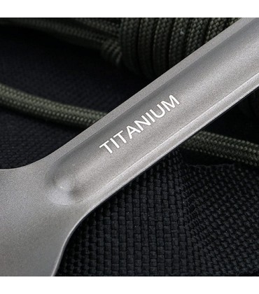 Bestlle Titan-Besteck-Set Titanium Messer Gabel Löffel extra stark | Extra Starkes ultraleichtes Essstäbchen-Messer-Gabel-Löffel-Set für Rucksacktouren Reise-Camping-Besteck-Set - B09ZT74RT9