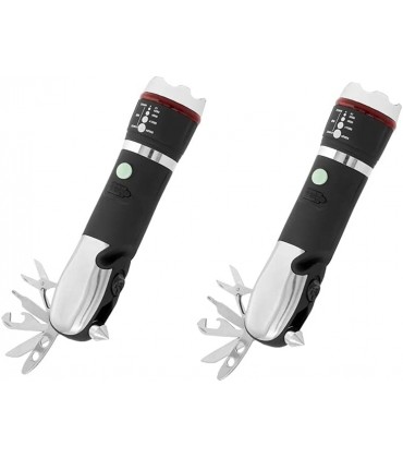 Panta Safe Guard Doppelpack | LED-Taschenlampe inkl. Multifunktionswerkzeug | 1200 Lumen | Multitool | Mini-Werkzeugset Schraubendreher Schere Flaschenöffner Dosenöffner Messer Schraubenschlüssel - B09HML7JXY