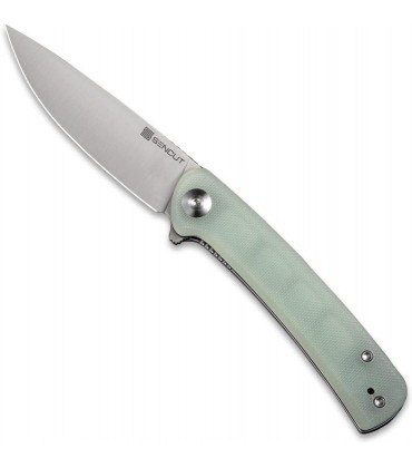 SENCUT Neches Folding Pocket Knife for Men 3.2 10Cr15CoMo Blade Natural G10 Griff SA09B - B09PBFLVPH