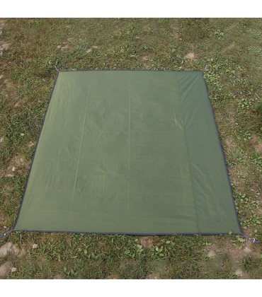 Bagima Zeltplane Outdoor-Camping-Überdachung wasserdichte verschleißfeste Oxford-Camping-Picknickmatte mit Aufbewahrungstasche und 4 Bodennägeln für Reise-Außenhängematten - B09PF248WV