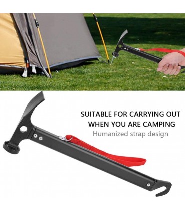 1 * Outdoor Hammer mit Riemen Leichtes Outdoor Camping Zelt Aluminiumlegierung Hammer Mallet Peg Remover - B08JCS5MDY