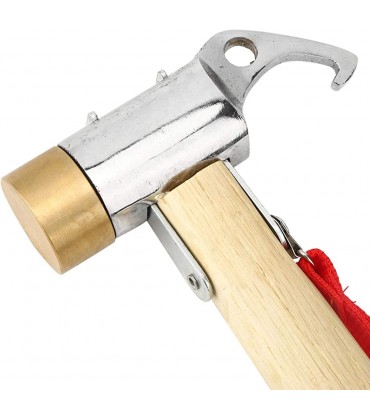 Omabeta Kupferhammer mit Holzgriff leicht zu tragen funkenfreier Hammer mit hohem Harness ortbarer Kupferhammer Kupferhammer für das Überleben im Freien beim Camping - B0B1BM9NKP