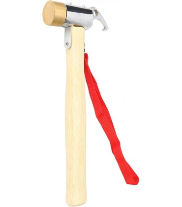 Omabeta Kupferhammer mit Holzgriff leicht zu tragen funkenfreier Hammer mit hohem Harness ortbarer Kupferhammer Kupferhammer für das Überleben im Freien beim Camping - B0B1BM9NKP