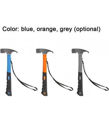 SASAU 14.2 * 6,3 * 2-Zoll-Multifunktions-Hammer Camping-Werkzeuge Outdoor-Zelt-Nägel Hammer-Set 25cm geschweißte Erdnägel Color : Blue - B093PYNHPL