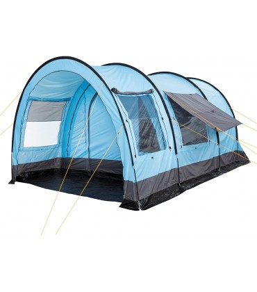 CampFeuer Zelt Relax4 für 4 Personen | Variables Tunnelzelt mit großem Vorraum 5000 mm Wassersäule | Abtrennbare Schlafkabine | Gruppenzelt Campingzelt Familienzelt - B0078ZRJ5Y