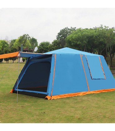 H-BEI 3-4-5-8 Personen Zelte Tunnelzelte Zelte für Camping Wasserdicht 2 Räume und Wohnzimmer Automatische Pop Up Zelte mit feuchtigkeitsbeständiger Matte - B098XJLYW9