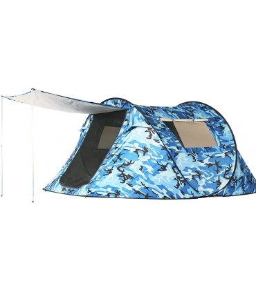 QHYXT Outdoor-Camping-Tunnelzelt mit Schnellöffnung 5–6 Personen Farbautomatik sofort aufklappbare Zelte Winddicht regenfest großer Raum - B0B3R2GM81
