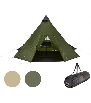 Grand Canyon Tepee Tipi Indiana Zelt für 8-Personen Ø 500 cm für Gruppen Camping Outdoor Abenteuer Glamping - B084HGVJLN