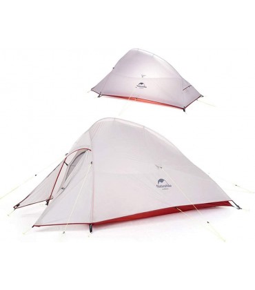 Naturehike Cloud-up 2 Ultraleichtes Campingzelt für 2 Personen Wasserdichtes Doppelschicht Backpackingzelt 4 Seasons - B06XB575DF